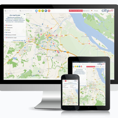 city-map Branchenverzeichnisse | regional, deutschladweit und europaweit